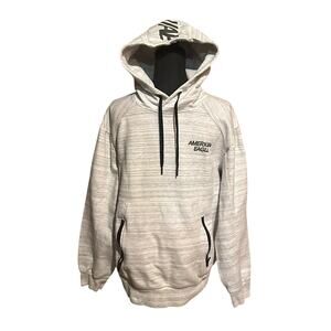 American Eagle AE Active Flex Heather Gray Hooded Sweatshirt Men's Large